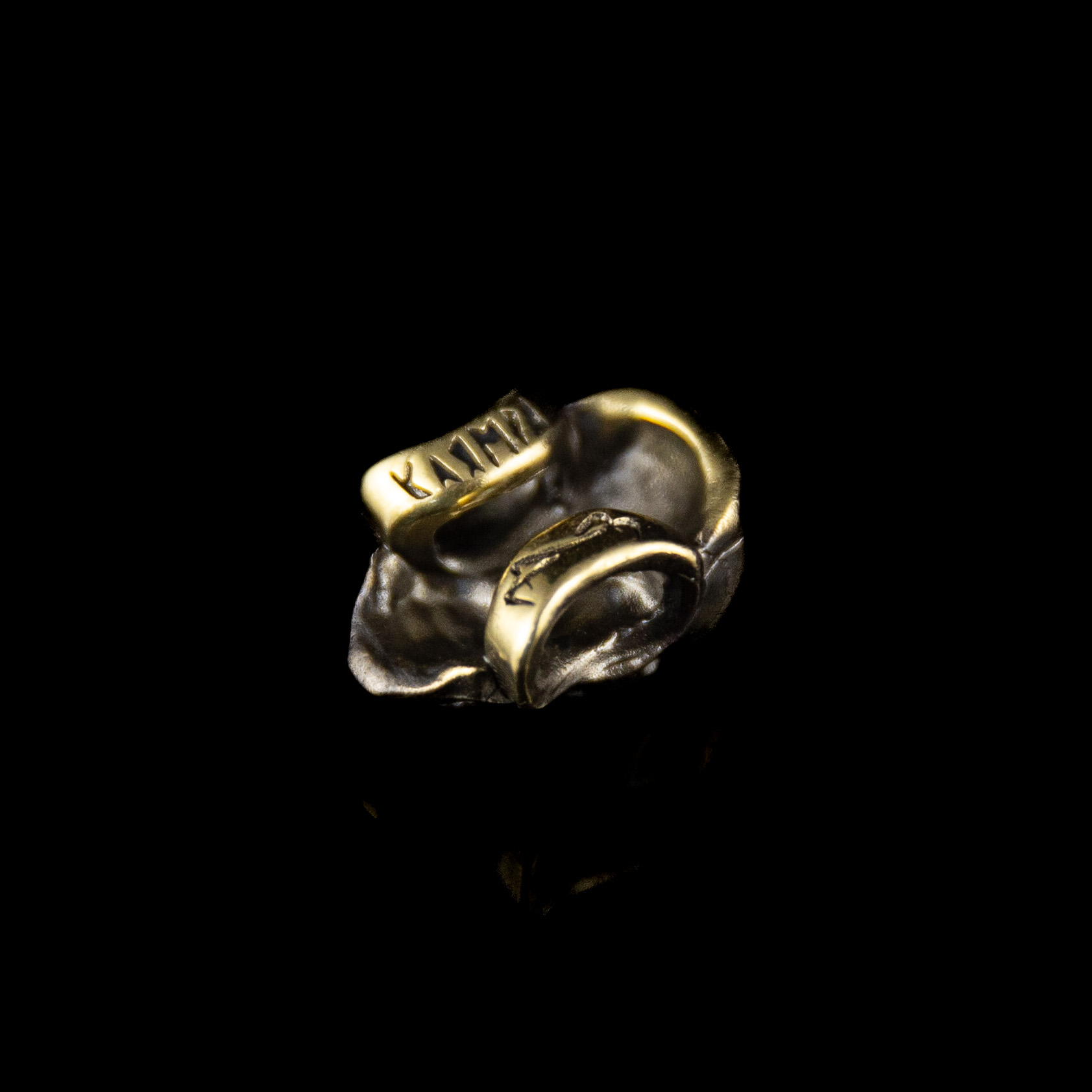 Brass bead "Skull"